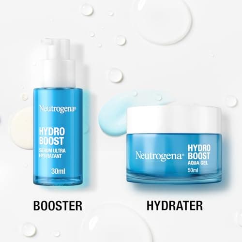 Neutrogena – Hydro Boost Complete Care Set (2 Products) – Ultra Hydrating Serum (30 ml Pump) plus Aqua-Gel (50 ml Jar) - Image 3