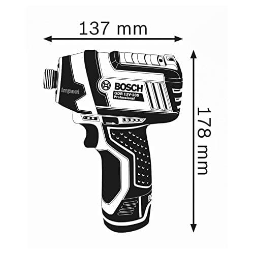 Bosch Professional 12V System visseuse à chocs sans-fil GDR 12V-105 (avec calage L-BOXX) - Image 4