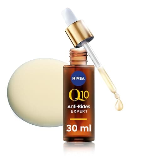 NIVEA Sérum Double Action Q10 anti-rides (1 x 30 ml), Sérum visage anti-âge raffermissant, Soin hydratant visage anti-glycation, soin Q10 Pur & Glycostop pour tous les types de peaux - Image 3