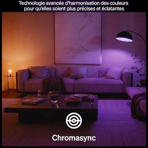 Philips Hue A60 Smart LED Bulb, White and Color, E27 Base, 6W, Full Spectrum 1000-2000K, 810 Lumens, Dimmable, Compatible with Alexa, Google Assistant and Apple Home, 4-Pack - Image 6