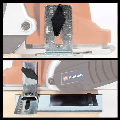 Einhell Electric planer TE-PL 900 (pass depth up to 3 mm, shaft carriers of large dimensions, sole with 3 V-grooves, with parallel stop and rabbet depth and TCT iron) - Image 6