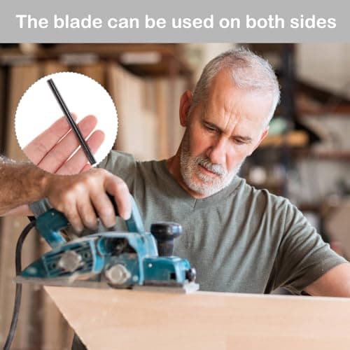 10 Pieces HSS Planer Blade, 82 mm Reversible Planer Blade, Electric Planer Blade Set for Woodworking Machines, Planers MAKlTA, Bosch - Image 5