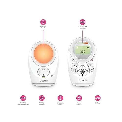VTech - Night Light Baby Monitor - Night Light Function, Parent/Baby Communication - BM1211 - FR Version - Image 3