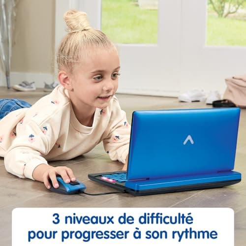 VTech - Genius XL Blue Bilingual Educational Computer - Children's Computer with LCD Screen, AZERTY Keyboard, Mouse and 164 Educational Games - CP to CM2 - Gift for Children from 6 Years Old - Content - Image 4