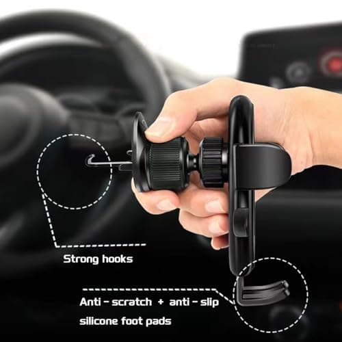JNNJ Car Phone Holder, Car Air Vent Mobile Phone Holder, Car Phone Holder 360° Rotation, Universal Phone Holder for Smartphones Multifunctional - Image 3