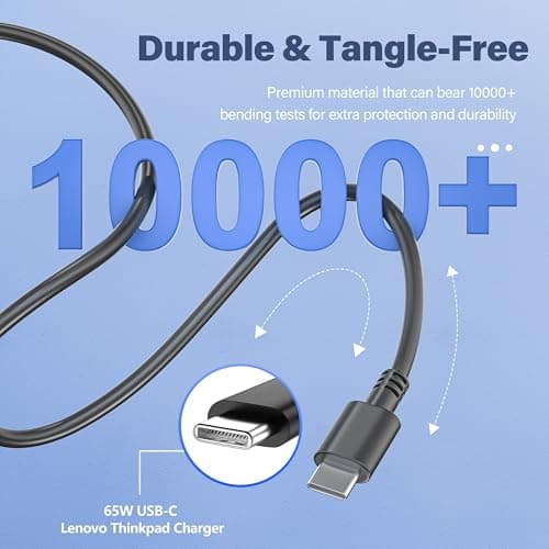 USB-C Charger 65W for Lenovo Thinkpad T14 T480 T480s T490 T490s T580 T580s T14S T15 L13 L14 L15 L390 E15 E14 E480 E490 E495 E580 E590 R480 X13 X280 X380 X390 Laptop Power Supply - Image 6