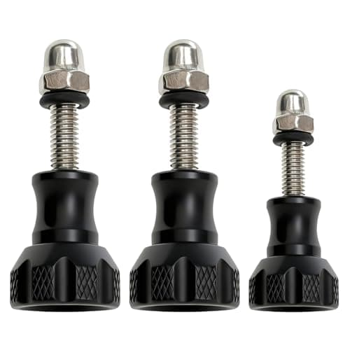 3 Pack Aluminum Sports Camera Screws, Aluminum Alloy Screw and Key Compatible with GoPro Hero and Other Action Cameras (Black) - Image 8