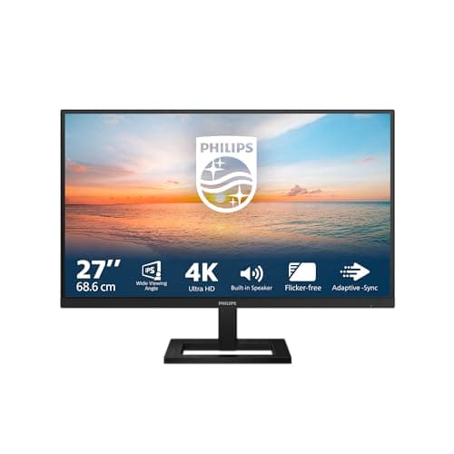 Philips 27E1N1800AE - Moniteur Ultra HD 27 pouces, haut-parleur, réglable en hauteur, HDR10 (3840x2160, 60 Hz, HDMI 2.0, DisplayPort 1.4) noir - Image 3