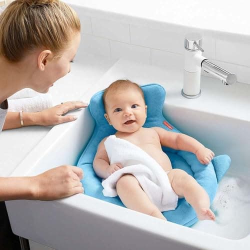 Skip Hop Baby Bath Cushion - Padded Baby Bath Cushion for Newborns, Non-Slip - Bath, Shower & Sink Cushion - Comfortable Floating Support from Birth - Image 4