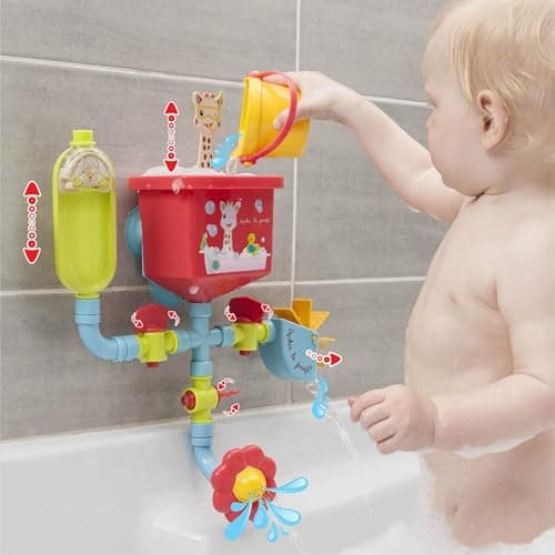 Sophie la Girafe - Tuyaux Folies Sophie La Girafe Toy - Early learning toy - Develops your child's dexterity - Bath toy - from 10 months - Image 3