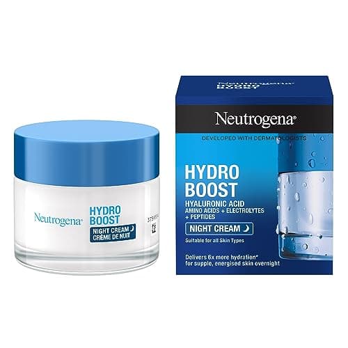 Neutrogena | Hydro Boost Night Cream (50 ml jar) - FNH Complex Moisturizing Face Cream - Hyaluronic Acid Face Treatment for Plumped and Revitalized Skin Overnight - Image 3