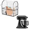 kwmobile Case Compatible with KitchenAid 4.3-4.8 Liter - Protective Cover with 3 Pockets for Kitchen Food Processor in TPU - Transparent-Black - Image 2