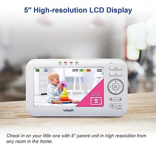 VTech - BM5463 -indoor- Lightshow Video Babyphone - Baby Monitor with Projection and Night Light 480p - FR Version, - Image 3