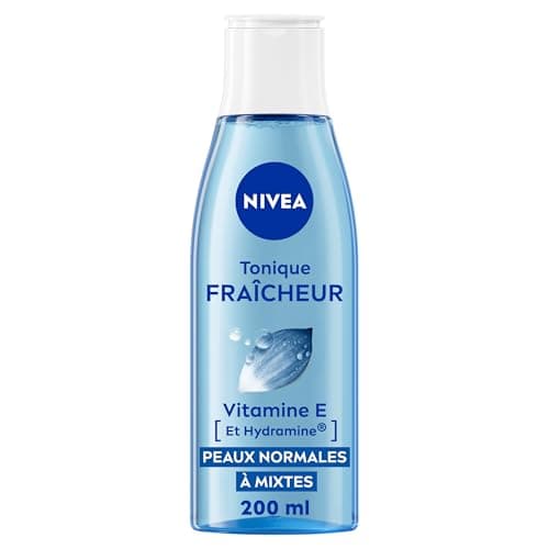NIVEA - Tonique Fraîcheur - Nettoyant Visage - Elimine Les Impuretés & Tonifie La Peau - Rafraîchit & Hydrate - Fleur De Lotus, Hydramine & Vitamine E - Vegan - Peaux Normales & Mixtes - 200 ml - Image 3