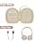 Sony WH-CH520 Case - Compatible with Wireless Supra-Ear Bluetooth Headphones, Microphone, Noise Cancelling - USB Cable for Work - Black (Box Only) (Beige) - Image 3