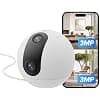 EZVIZ C60p 2K Dual Lens WiFi Indoor Surveillance Camera, 360° Indoor Camera with Human Detection and Auto Tracking, Two-Way Audio with Touch Button, Alexa and Google - Image 2
