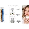 Exzact Coffee Capsule Holder Compatible with Nespresso (40 x Capsules) - Nespresso Classic Coffee Capsule Holders - Rotating Stand - Silver - Image 3