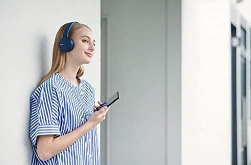 Sony WH-CH510 Wireless Bluetooth Headphones (Powerful Sound, Built-in Voice Assistant, Fast Charging, Up to 35 Hours Playtime, Wireless) Blue, Standard - Image 6