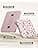 MoKo Case for Kindle Paperwhite(12th Gen 2024) & Kindle Colorsoft 2024/2025 1st Gen Case, Ultra Clear Soft Flexible TPU Back Case Cover with Wrist Strap & Alarm Clock/Sleep, Spring Pink - Image 8