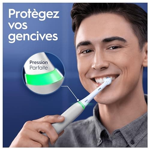 Oral-B iO 6 Grey Electric Toothbrush, 2 Brushes, 1 Travel Case, 1 Charger Pouch - Image 5