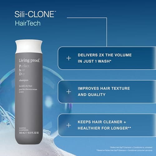 Living Proof Perfect Hair Day Shampoo 60 ml – Anti-Breakage & Volume – Gentle Cleansing, Moisturizing & Sulfate Free – For All Hair Types - Image 6