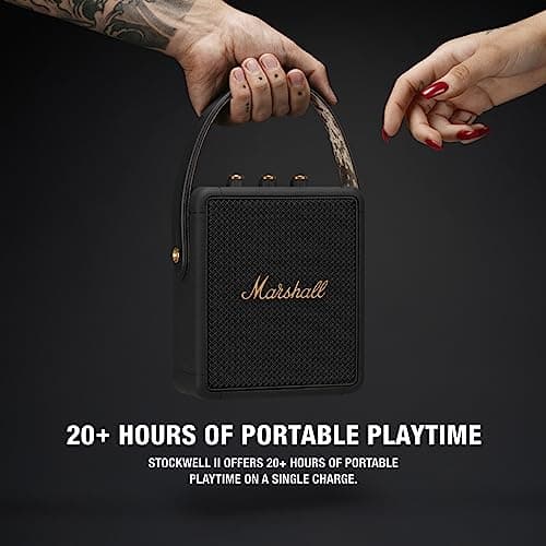 Marshall Stockwell II Enceinte Bluetooth Portatif - Noir et Laiton[Exclusif Amazon] - Image 3