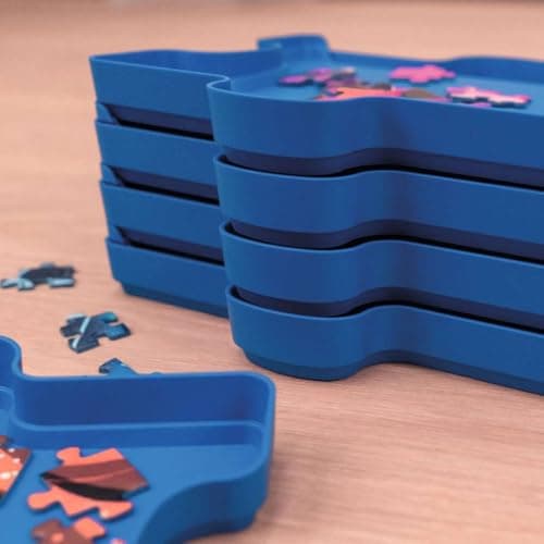 Ravensburger - Puzzle Coin Sorter - Stackable - Puzzles from 300 to 1000 pieces - 8 Plastic Sorting Bins - Puzzle Accessories - 12001674 - Image 7