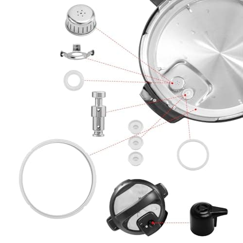 Instant Pot Duo 5-Qt, 6-Qt, 22 and 24 cm Diameter Inner and Outer Silicone Sealing Ring for Pressure Cooker Accessories Kitchen Essentials - Image 6