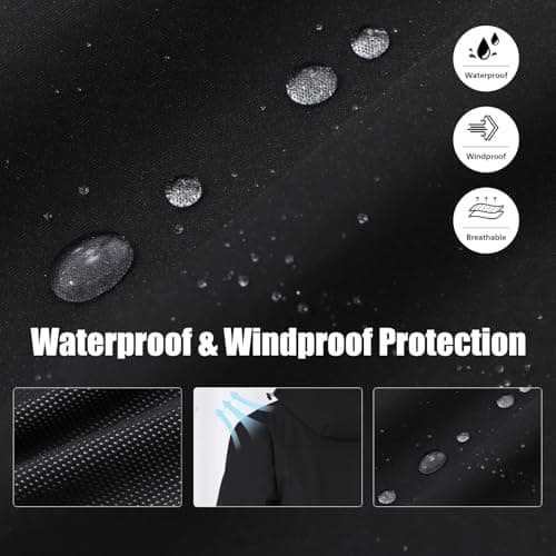 Men's Lightweight Waterproof Outdoor Trench Coat Rain Jacket Hooded Trekking Jacket Windproof for Hiking and Mountain Sports - Image 6