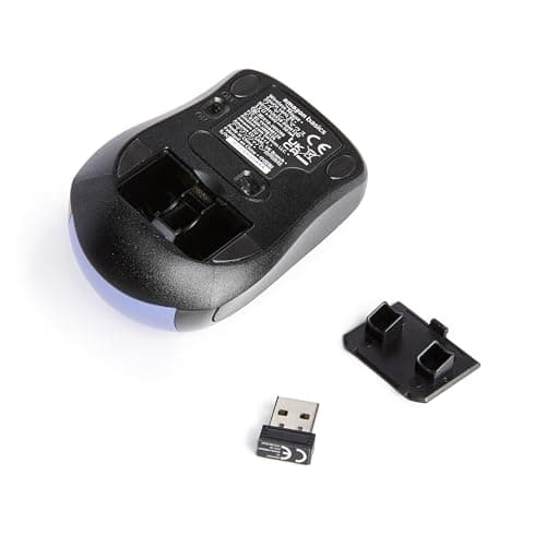 Amazon Basics Wireless Computer Mouse with USB Nano Receiver - Blue - Image 5