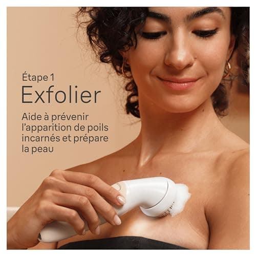 Braun Epilateur Electrique Pour Femmes Silk-épil 9 9-681 3D, Tête Flexible 360°, Etanche, Sans Fil, Kit De Spa Tout-En-Un Avec Accessoire FaceSpa, Mini-Rasoir Visage, Tête Exfoliante, Tête De Massage - Image 4