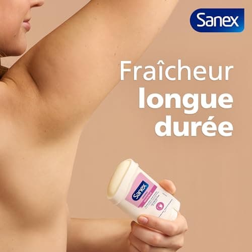 SANEX - Derma Care Invisible 48h Déodorant Stick 65ml –fraîcheur longue durée contre la transpiration et les mauvaises odeurs – respecte la peau– ne contient pas d’alcool* – protège contre les taches - Image 7