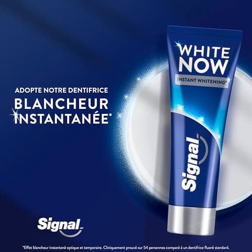 SIGNAL - Dentifrice White Now Original - Blancheur Instantanée - 96% d'ingrédients d'origine naturelle - (lot de 3x75ml) - Image 6
