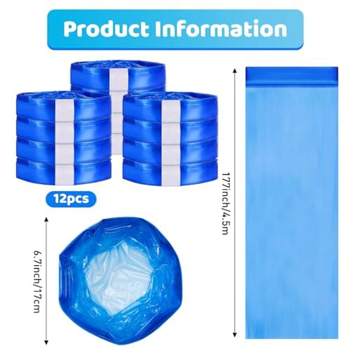 Baby Nappy Bin, 12 Pieces Refill Nappy Bin, Baby Refill Nappy Bin Bag Compatible with Tommee Tippee, Angelcare, Genie Litter Locker, 7 Protective Layers - Image 3
