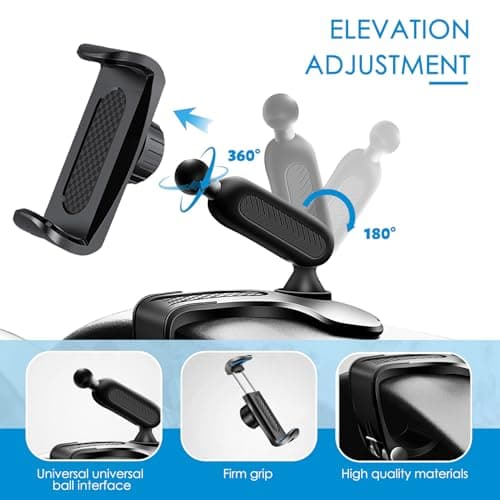 360° Adjustable Car Phone Holder, Car Mobile Phone Bases, 4 to 7 Inch Smartphone Car Holder, Car Phone Holder for Dashboard GPS Car Holder - Image 5
