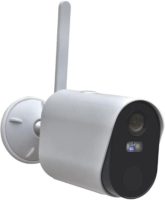 Daewoo W502 Wireless WiFi Int/Ext Full HD Autonomous Camera Motion Detection Night Vision Night Vision Two Way Audio System Compatible with Amazon Alexa White
