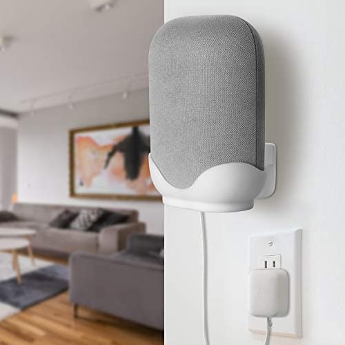 Wall Mount for Google Nest Audio, Google Nest Audio Desktop Speaker Mount, Wall Mount for Google Nest Speaker Stand, Space-Saving Stand with Built-in Cable Management - Image 2