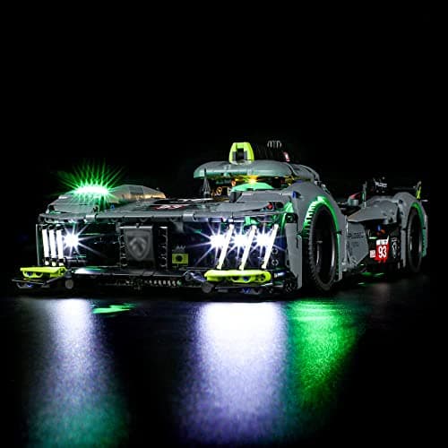 BRIKSMAX LED Lighting Kit for Technic Peugeot 9X8 24H Le Mans Hybrid Hypercar - Compatible with Lego 42156 Building Blocks - Model Not Included - Image 3