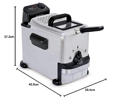 Tefal Oleoclean, Compact Semi-Professional Deep Fryer, 2 L Oil Capacity, Control Port, Oil Filtration, Easy Cleaning, Adjustable Thermostat, FR701616 - Image 6