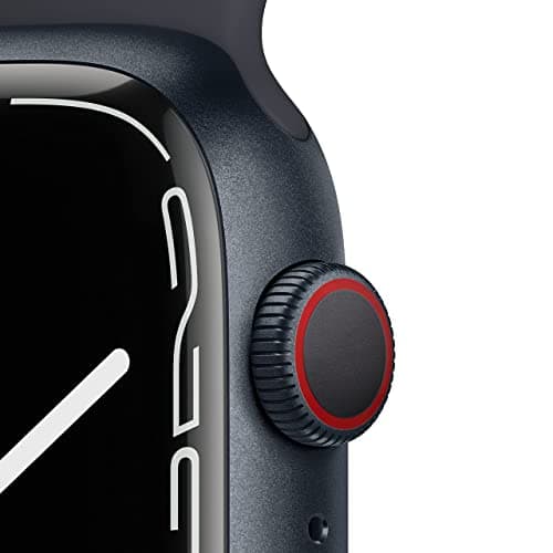 Apple Watch Series 7 (GPS + Cellular, 45 mm) Midnight Aluminium Case with Midnight Sport Strap (Refurbished) - Image 3