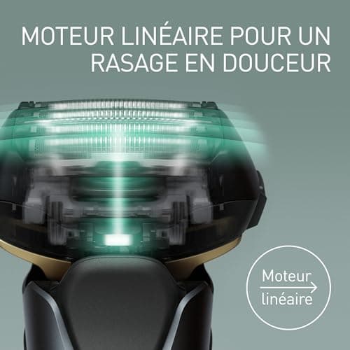 Panasonic Series 800 Personalcare ES-LV97 Rasoir 5 Lames dont 2 de finition externes Wet & Dry 5 accessoires 50 min d'autonomie 1 heure de charge Moteur linéaire Noir - Image 7