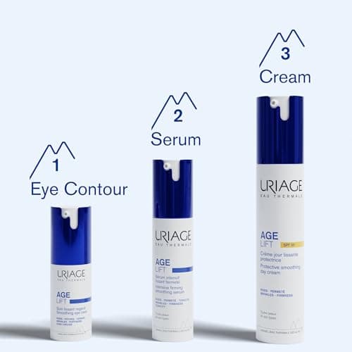 Uriage Age Lift Protective Smoothing Day Cream SPF30 with Retinol & Hyaluronic Acid - Face, Neck and Neckline Cream - Less Wrinkles, More Firmness - Creamy Non-Greasy Texture - 40 ml - Image 6