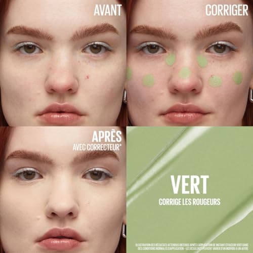 Maybelline New York- Instant Effaceur - Correcteur de Couleur - Corrige les Rougeurs, Cernes, Taches et Imperfections - Tenue Longue Durée 12H - Teinte : Vert - 6,8 ml - Image 4