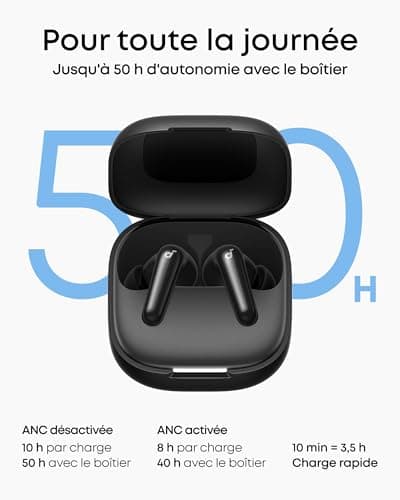 Soundcore P31i by Anker, Real-Time Adaptive Noise Cancellation, High Resolution Sound, Wireless Bluetooth Earbuds, Translation, 50h Battery Life - Image 7