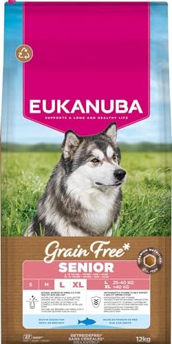 Eukanuba Croquettes Premium sans Céréales Chien Sénior de Grande Race– Riche en Poisson de l’Océan - Hypoallergénique – Glucosamine Chondroïtine-12 kg - Image 6