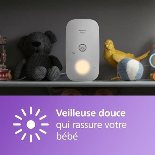 Philips Avent DECT Two-Way Audio Baby Monitor, Interference-Free, 330m Range, 24-Hour Battery Life, Smart ECO Mode, Night Light, SCD503/26 - Image 6