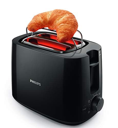 Nespresso De'Longhi Inissia 203549 Coffee Capsule Maker, Plastic, Black & Philips Toaster – 2 Slots, 8 Settings, Pastry Warmer, Defrosting, Raised - Image 7