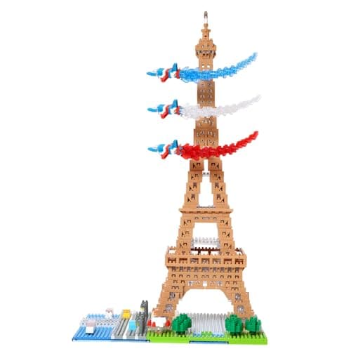 Bandai – nanoblock – Deluxe Eiffel Tower – Mini Brick Figurine – 2500 Pieces – Building Set Monuments Paris – Construction Kit Toy for Children 12 Years and Above Teenagers Adults – NBC057 - Image 5