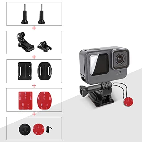 33 x Curved Flat Adhesive Fixings, 3M Double-Sided Adhesive Patches, Helmet Mounting Bracket, Suitable for GoPro Hero 45678, Session and Other Sports Cameras - Image 4