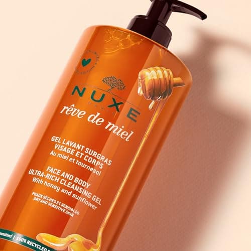 Nuxe Dream Honey Cleansing Gel for Face and Body 750 ml - Image 5